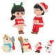 thumbnail image 2 of 6pcs Navidad Mini Muñeco de nieve Resina Adornos Santa Claus DIY Decoración Navidad, 2 of 5