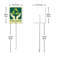 thumbnail image 2 of Eveokoki Recycle Sign 7 x 8.8 Inch Outdoor Aluminum Yard Signs with Metal Stakes for Private Property Grass Lawn No Trash Dumping, 2 of 7