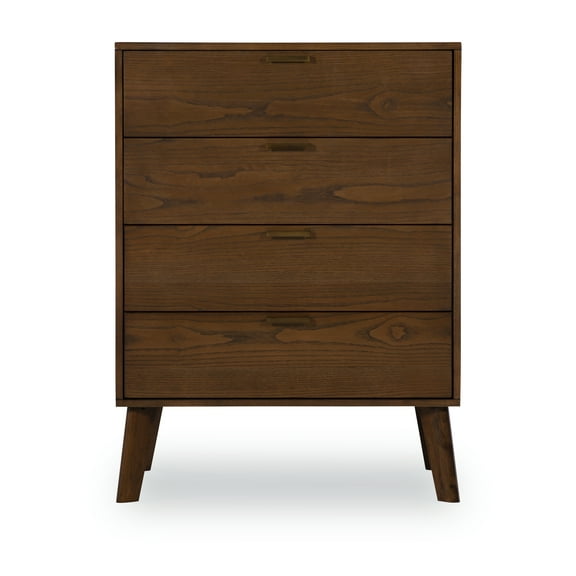 Linon Payson 4-Drawer Chest, Walnut Finish