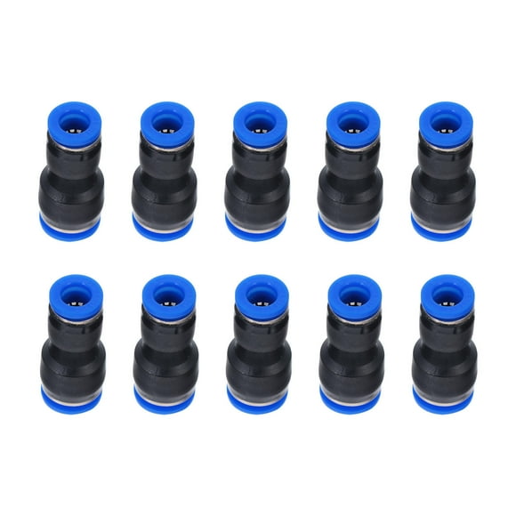 FRCOLOR Air Pipe Joints 10pcs Plastic Quick-connect Fittings Air Line Hose Compressor Connectors,1.57"X0.47"X0.31"