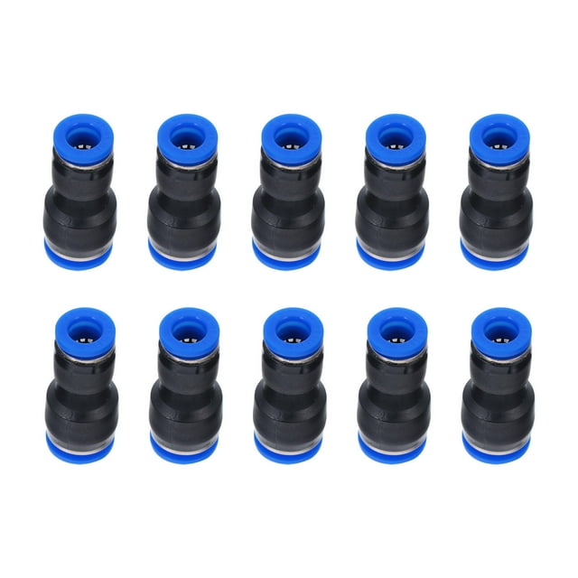 FRCOLOR Joints de Tuyau d'Air 10 Pcs Raccords en Plastique à Raccord Rapide Raccords de Tuyau de Conduite d'Air Raccords de Compresseur,1.57"X0.47"X0.31 Pouces