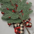 thumbnail image 4 of Set of 3 Pre-Lit Mini Christmas Wreaths,Red Berries Bow Christmas Decoration, 4 of 7