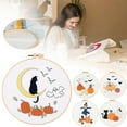 thumbnail image 4 of HUASHENG Beginner Kit – Embroidery Set With Pre Printed Fabric Hoop Thread & Instructions | DIY Wall Art & (12.5cm Hoop), 4 of 9