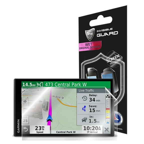 IPG for Garmin DriveSmart 65 & Traffic GPS Navigator 6.95" Display Screen Protector Invisible Ultra HD Clear Film Anti Scratch Skin Guard - Smooth/Self-Healing/Bubble -Free