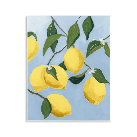Stupell Industries Winding Lemon Tree Food & Beverage Painting Unframed Art Print Wall Art, 11 x 14