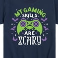 thumbnail image 3 of Instant Message - Gaming Skills Are Scary - Toddler & Youth Short Sleeve Graphic T-Shirt, 3 of 6