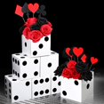 thumbnail image 4 of Favor Boxes Sinmoe Dice para fiesta temática de casino, 18 x 18 x 18 cm, 6 unidades, 4 of 6
