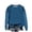 Blue-Inverlee Sweatshirt, variant on Inverlee Women's Fake Two Piece Polka Dot Sleeve Crew Neck Sweatshirt Long Sleeve Loose Curved Hem Casual Pullover Tops Blue XXL