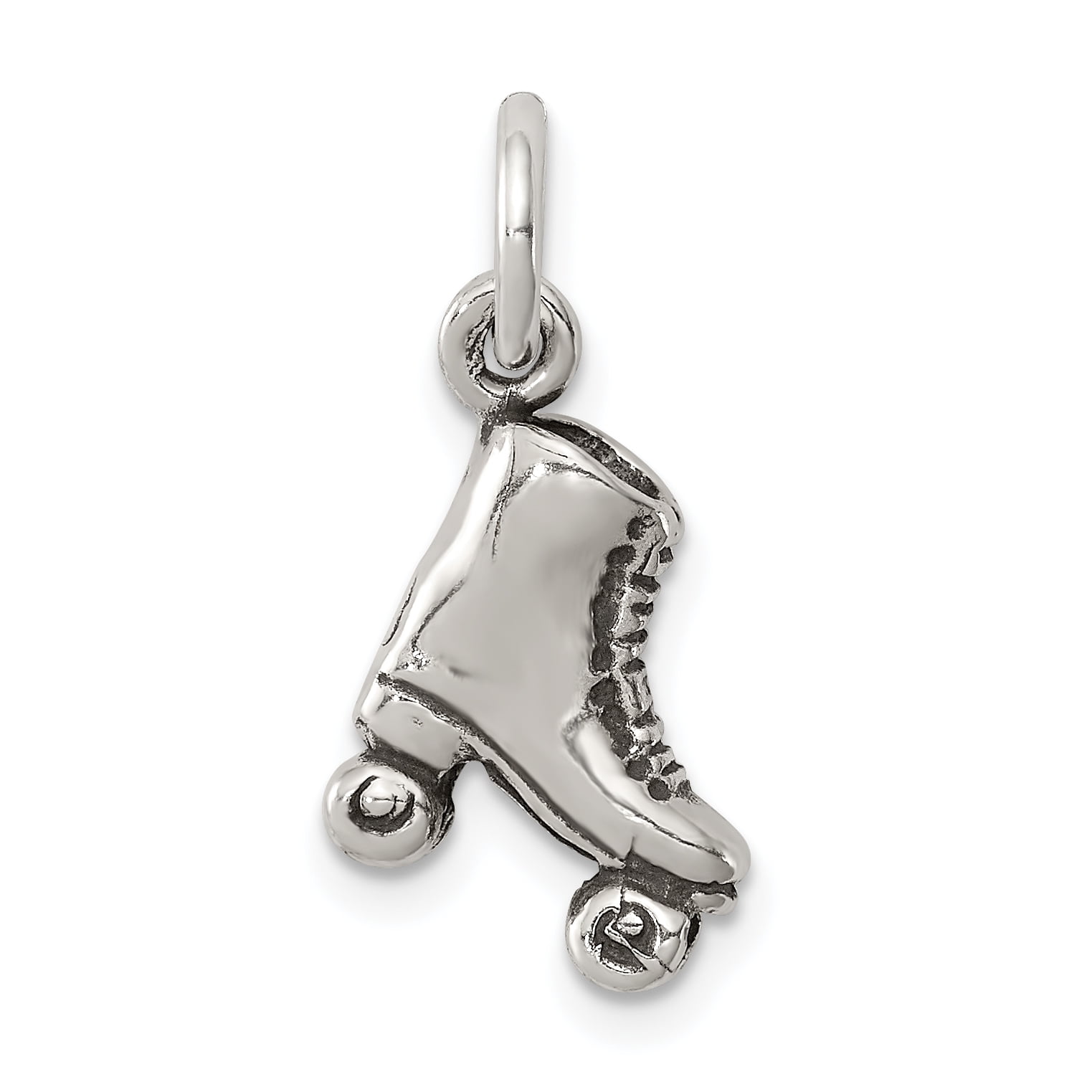Figure Skating Pendant Male Ice Skater Vintage Free Shipping within the USA Winter Sports 925 Silver Craft Charm