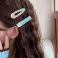 thumbnail image 3 of 8Pcs 8 Colors Acrylic Hair Clips Hair Accessories for Woman Mixed Color 55mm, 3 of 3