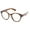 Light Tortoise, variant on IG Unisex Vintage Old-School Retro Designer Inspired Oversized Round Frame Clear Lens Fashion Glasses in Black