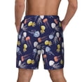 thumbnail image 4 of Goofa Colorful Jellyfish Printed Men's Swim Trunks Board Shorts Quick Dry Mens Swimming Trunks with Compression Liner,Breathable Fit Hawaii Beach Shorts-Small, 4 of 9