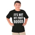 thumbnail image 5 of Not My First Rodeo Horseback Riding Crewneck T Shirts Boy Girl Teen Brisco Brands M, 5 of 6
