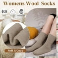 thumbnail image 2 of 5 Pairs Women's Solid Mid-Calf Socks, Scrunchie Socks for Women, Thick Warm Cozy Retro Trendy Slouch Sock(Mix5), 2 of 7