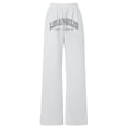 thumbnail image 4 of oqasdz Letter Print Girls Wide Leg Pants Drawstring Trousers for Youth Sports Fashion Loose Soft Casual Dailywear, 4 of 4