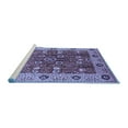 thumbnail image 2 of Ahgly Company Machine Washable Indoor Rectangle Oriental Blue Industrial Area Rugs, 4' x 6', 2 of 4