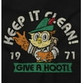 thumbnail image 2 of Woodsy Owl Keep it Clean Give a Hoot Long Sleeve TShirt Men Women Brisco Brands S, 2 of 6