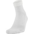 thumbnail image 3 of Under Armour Adult Cotton Quarter Socks, 6-Pairs , White 2 , Shoe Size: Mens 4-8, Womens 7-9, 3 of 5