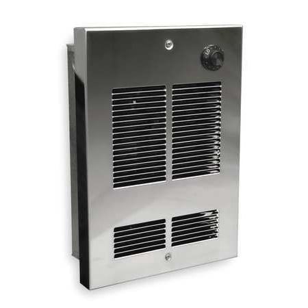 Sunpak Stainless Steel Heater - DAYTON 5ZK64 120VAC, 1000W Electric Wall Heater, Stainless Steel