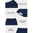 thumbnail image 5 of COOFANDY Men's Casual Shorts Classic-Fit 9" Chino Shorts Cotton Stretch Golf Short with 4 Pockets, 5 of 6