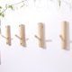 thumbnail image 3 of Ganchos de pared de rama de árbol de madera, ganchos de abrigo de madera montados en la pared, ganchos adhesivos decorativos rústicos, llavero, toallero, paquete de 4 (ancho 2,5 cm-3 cm) Jormftte LRWJ686, 3 of 5