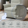 thumbnail image 4 of FLEXISPOT Single Motor Electric Recliner Chair for Adults,Electric Small Home Theater Seating Lounge Single Sofa,Chenille Upholstered,Beige, 4 of 9