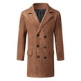 thumbnail image 6 of YDOJG Mens Hoodies Men'S New Winter Style Fashion Pure Hat And Wool Overcoat Comfortable Warm Coat, 6 of 9