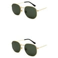 thumbnail image 2 of relayinert Fashionable Polarized Lens Small Square For Trendy Style Materials gold  blackish green 2Set, 2 of 6
