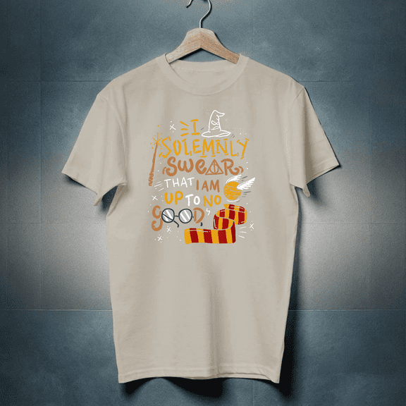 I Solemnly Swear That I Am Up To No Good Quote Shirt Gift Black Size Up To 4XL