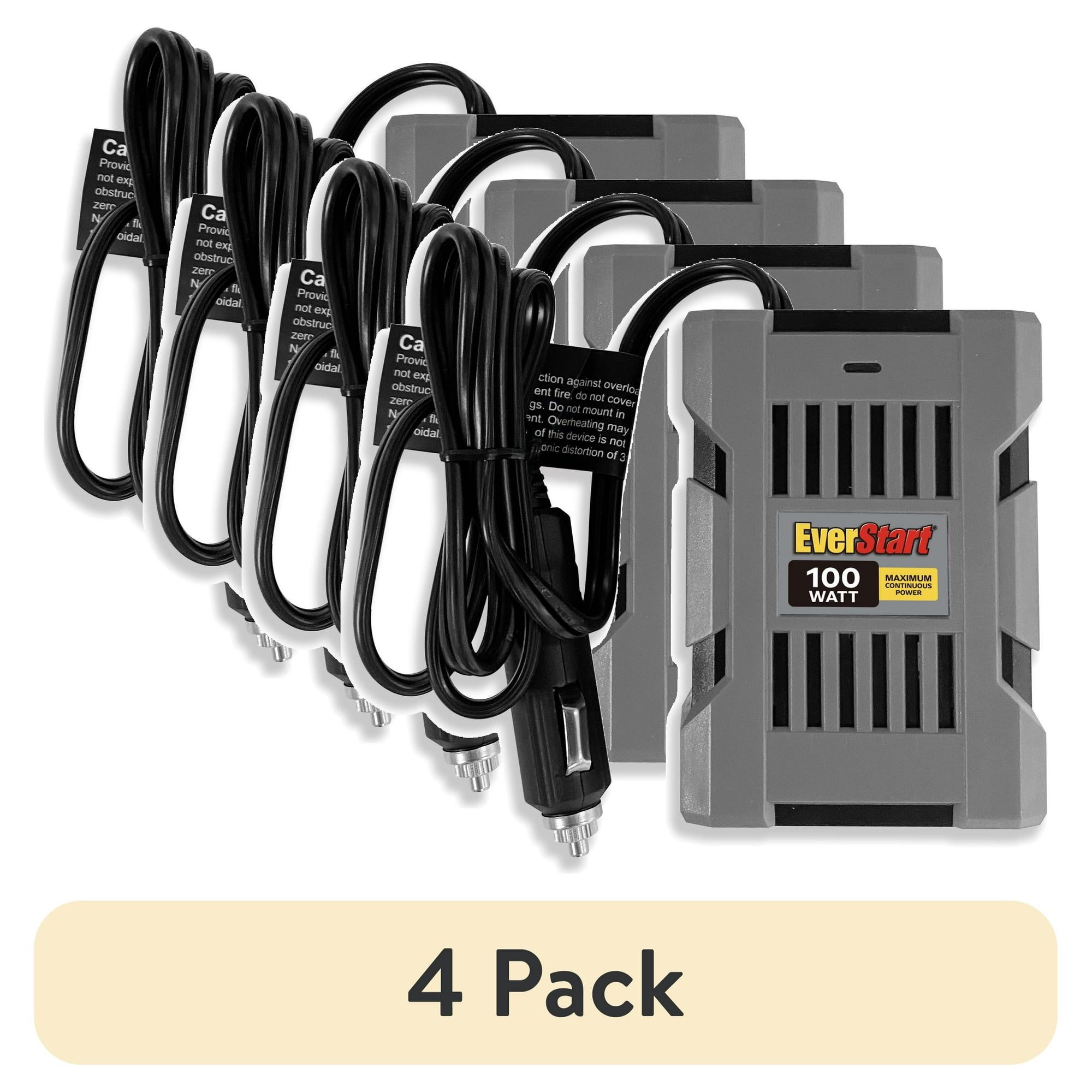 (4 pack) EverStart 100W Vehicle Power Inverter