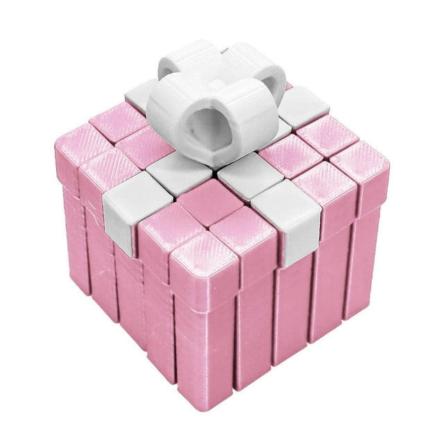3D Printed Christmas Creative Stress Box,3D Printed Gift Box,Movable Decompression Ornament Toy,The Prank Box for All Occasions,Prank Gift Boxes,Perfect Gifts for Birthday,Christmas Party