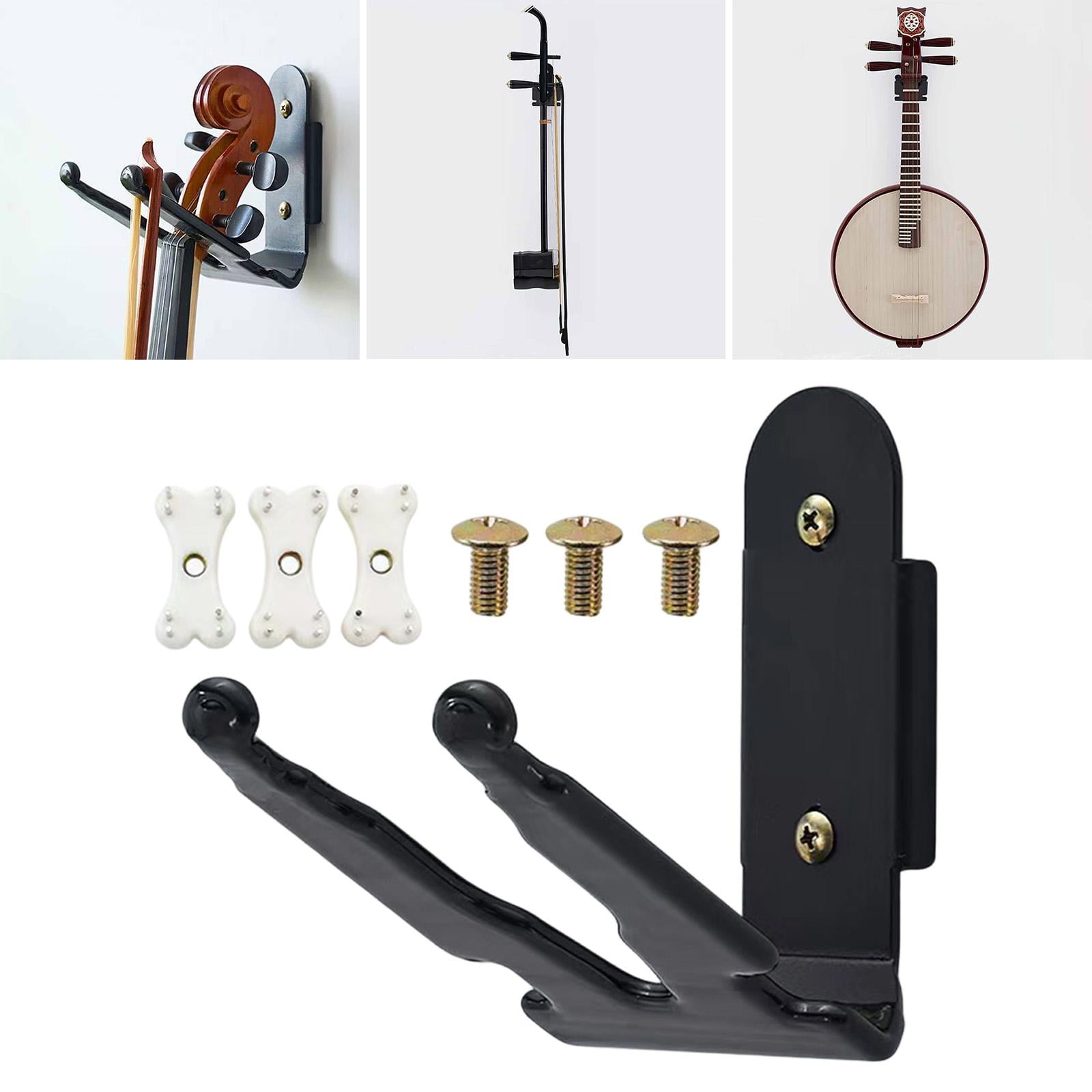 MERIGLARE Violin Wall Mount Hook Guitar Wall Mount Ukulele Display Pipa Hook Metal PP Construction for Organization Suitable for Music Lovers Home Office Studio