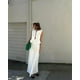 thumbnail image 1 of Conjunto elegante de 2 piezas para mujer, camisa sin mangas, falda larga, Top con volantes y cordones, traje de oficina, 2024, 1 of 5