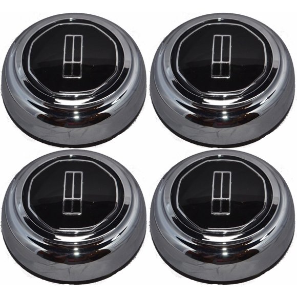 BB Auto Set of 4 Chrome Wheel Hub Center Caps Covers Replacement for 1993-1997 Lincoln Town Car