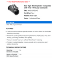 thumbnail image 2 of Rear Right Wheel Cylinder - Compatible with 1972 - 1973 Jeep Commando, 2 of 2