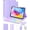 Purple, variant on Magnetic Keyboard Mouse Combo Folio with RGB Backlight Keypad & Pen Slot for iPad 10 / iPad 11 A16, iPad Air 4 / Air 5, iPad Air 11 M2/M3/M4,Black