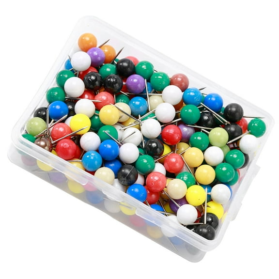 Clispeed Durable Assorted Color Ball Head Pins for Craft Sewing and Location Use