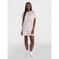 thumbnail image 3 of Joyspun Women’s Dreamy Soft Collection Short Sleeve Sleep Shirt, Sizes S/M to 2X/3X, 3 of 6