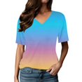 thumbnail image 1 of TINZ T-Shirts à Manches Longues Imprimé Lettres pour Femmes Col en V Manches Longues pour Femmes Tee-Shirts Athlétiques Raglan pour Femmes Haut Extra Long Tee-Shirts Athlétiques Manches Courtes pour Femmes, 1 of 5