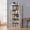 Light Gray, variant on 65"H Sturdy MDF Storage Shelves, Book Organizer with Anti-tip Structure, Bookshelves with Hollow Grid Design for Home Office Study Use, Light Gray
