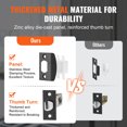 YTBW Entry Door Handle And Deadbolt Set Matte Black Square Handle With