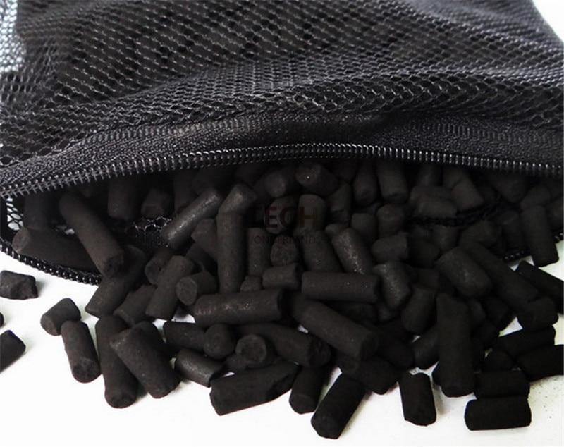 500g Premium Activated Carbon Pellet 3mm Aquarium Pond Filter Media Zip Mesh Bag 