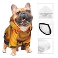 thumbnail image 3 of Balery Deep Yellow Colorful Sunflower Sudadera con Capucha para Perros Pequeños – Ropa para Mascotas, Disfraz para Perros y Gatos, Ideal para Fiestas y Cosplay-X-Small, 3 of 7