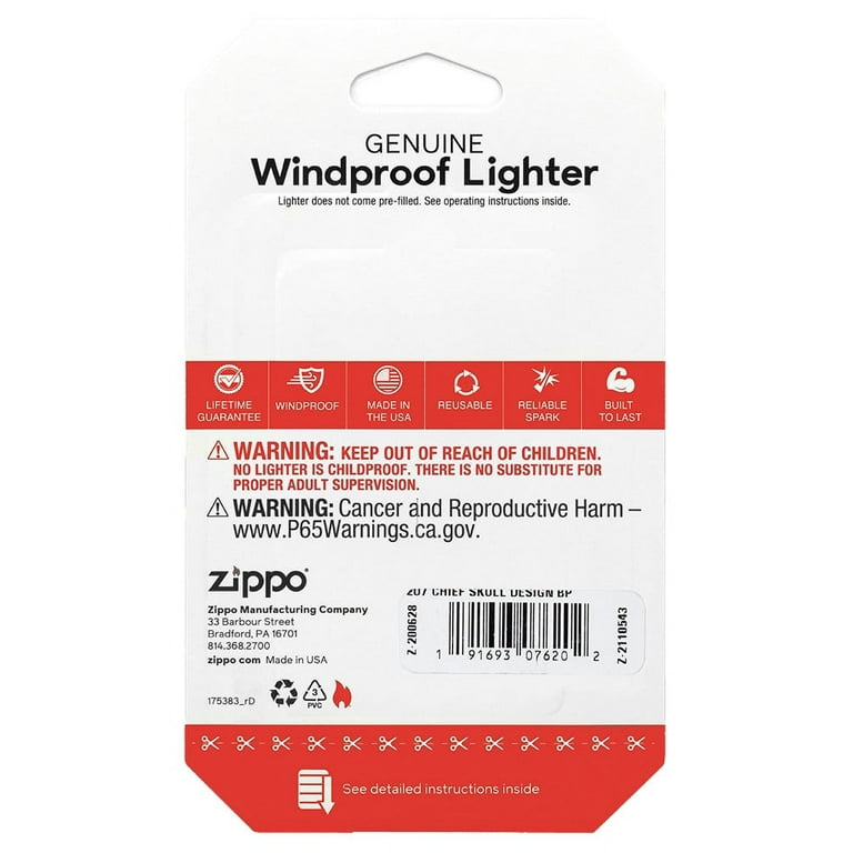 Zippo Windproof Lighter 48267 Regular Street Brass
