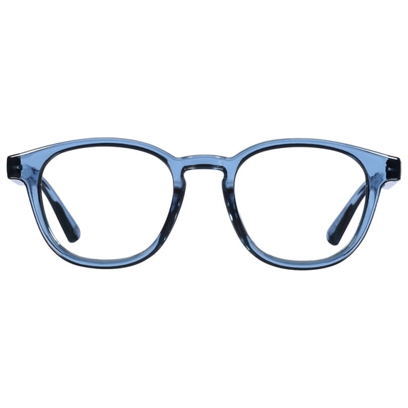Bio Eyes Unisex Round Reading Glasses Made from Recycled Plastic Basil 1.75 in Blue