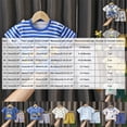 thumbnail image 3 of YDFCWXW Toddler Kids Baby Boy Summer Clothes Sets Print Short Sleeve Tops Shorts Outfits (Light Blue, 9-18 Months), 3 of 4