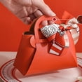 thumbnail image 4 of Abbracc 5 Pieces Chocolate Candy Bag Gift Box Wedding Favours Bags for Wedding Orange, 4 of 9