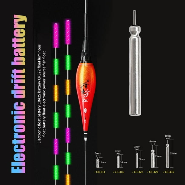 10Uds. Batería Eléctrica Luminosa Cr311, Flotadores De Pesca, Batería De Pin De Litio, 10 Uds.