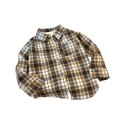 thumbnail image 5 of JUMEYU Toddler Shacket Winter Coats for Boys Kids Toddler Baby Boy Autumn Winter Plaid Long Sleeve Cardigan Jacket Clothes 3T 4T (Khaki,3-4 Years), 5 of 5