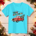 thumbnail image 4 of sdbrld Christmas Shirts for Kids Boys Merry Christmas T-Shirts Short Sleeve Holiday Tee Xmas Gift Tops Sky Blue Sizes 5-6 Years, 4 of 5